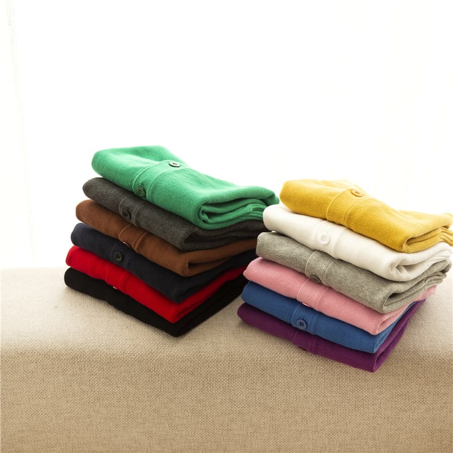 Spring children's solid color sweater, cotton cardigan, long-sleeve, uniform, 2021 collection, Korean style 2