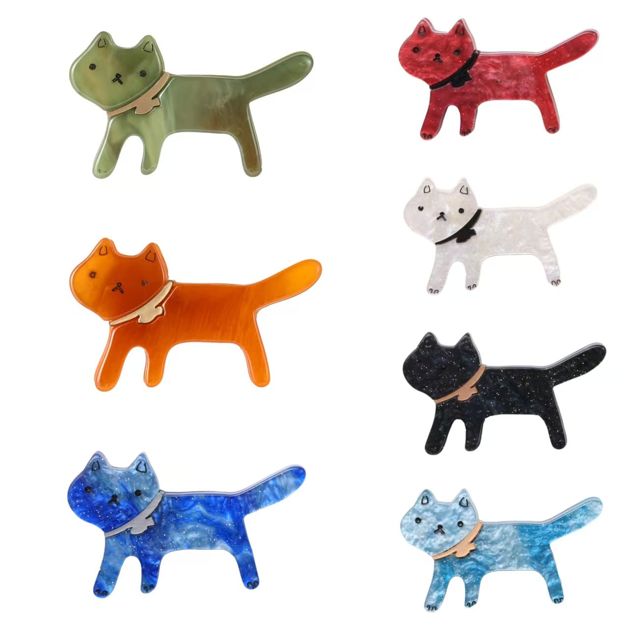Acrylic cartoon cute brooch handmade, pendant, pin, award, new collection, cat, Birthday gift, DIY 2