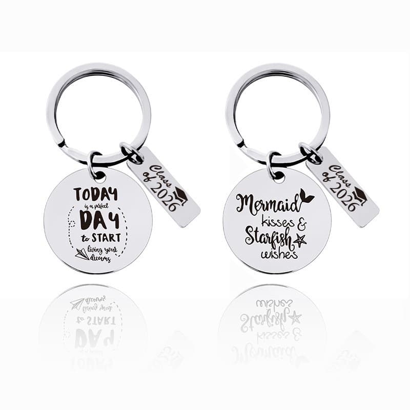 (Cross-border trading), keychain stainless steel, European style, Birthday gift