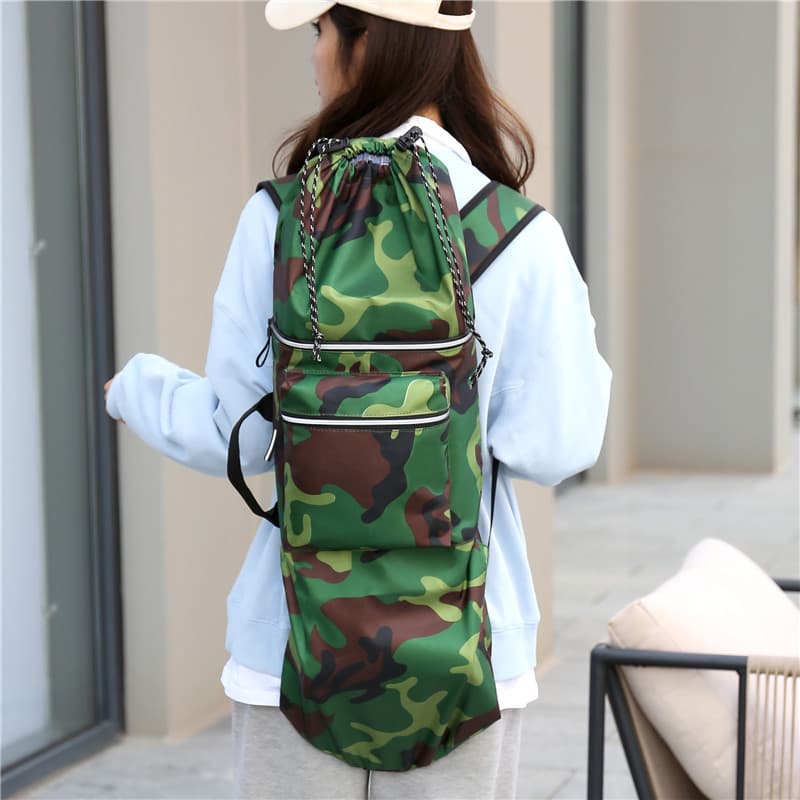 Skateboard with two curved ends, waterproof bag for yoga, backpack 3