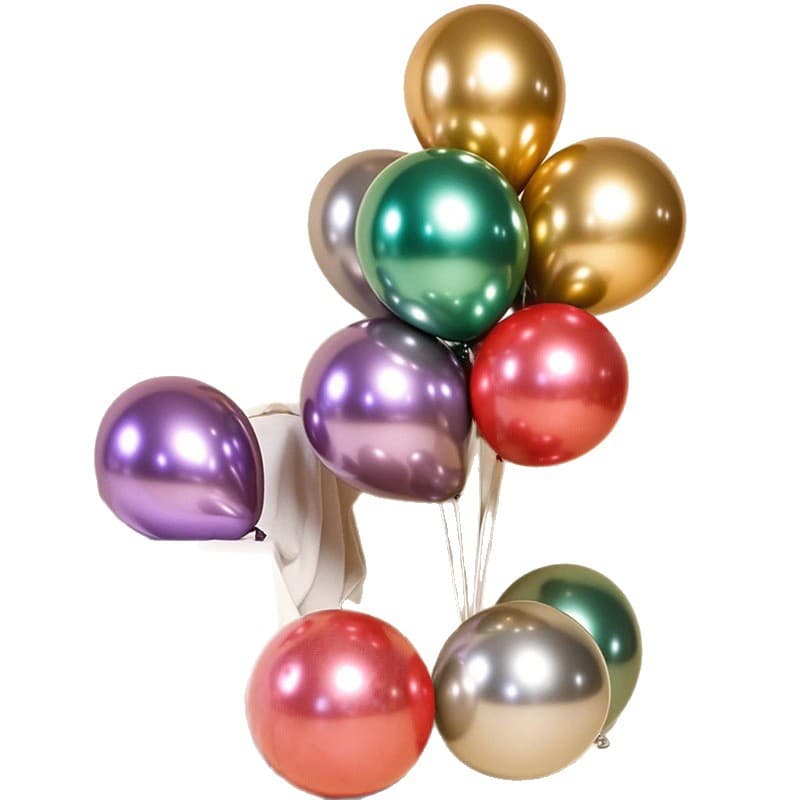 Metal latex balloon, set for St. Valentine's Day, 10 inch 5