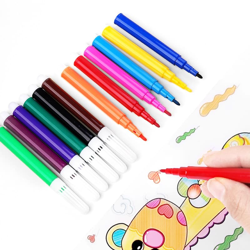Watercolour, children's crayons for students, coloring book, art brush, graffiti, 12 colors 1