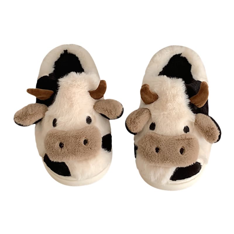 Cute winter fashionable slippers, keep warm comfortable footwear for pregnant, closed toe 5