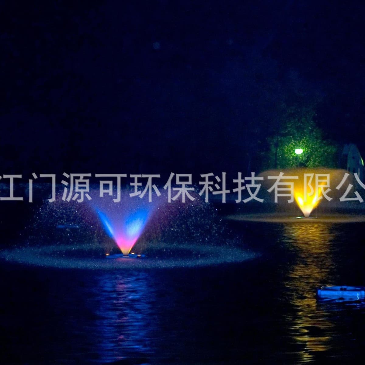 Lake Landscape Water Treatment Ecological Governance Push Flow Aeler River Fountain Fountain Aeler LED Aoxicidimer Wholesale 3