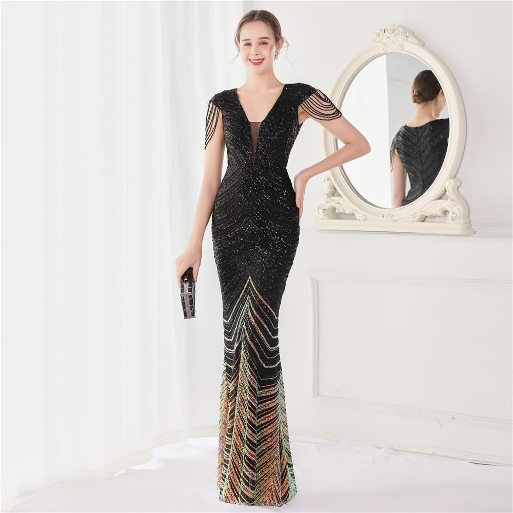 Beads, evening dress 3