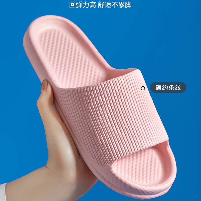 Wholesale slippers for women summer thick sole sandals silent soft sole indoor home drag men summer anti-slip household slippers 3