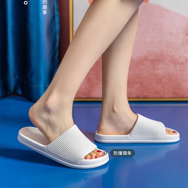 Wholesale slippers for women summer thick sole sandals silent soft sole indoor home drag men summer anti-slip household slippers 4