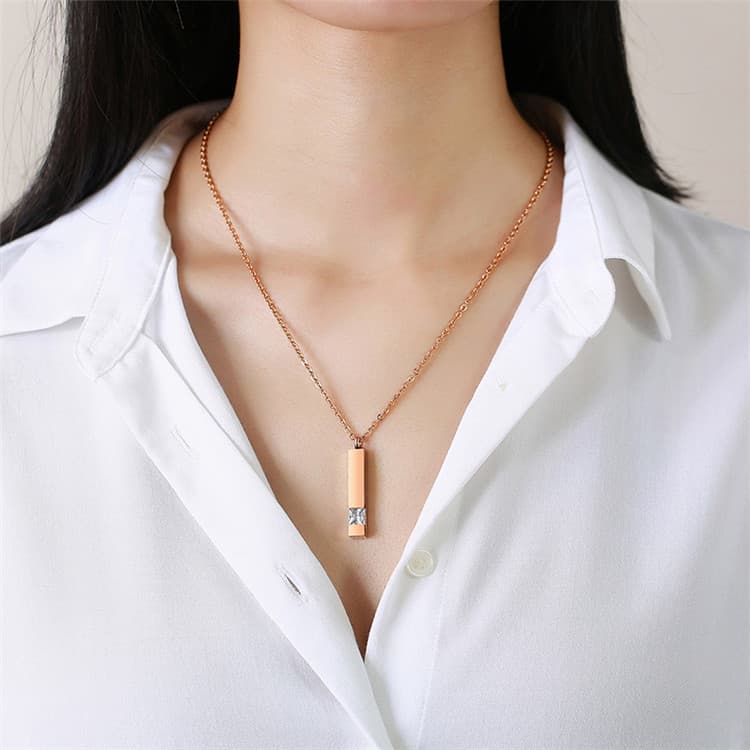 (Cross-border trading), necklace stainless steel, perfume, pendant, steel frame, European style 5