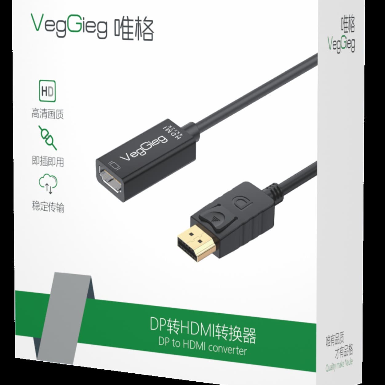 DP to HDMI Adapter 2K4K HD Converter 2