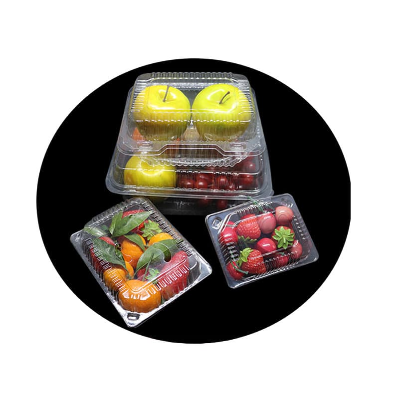 Disposable fruit box business super packaging box plastic fruit and vegetable box disposable transparent strawberry box fruit packaging box 5