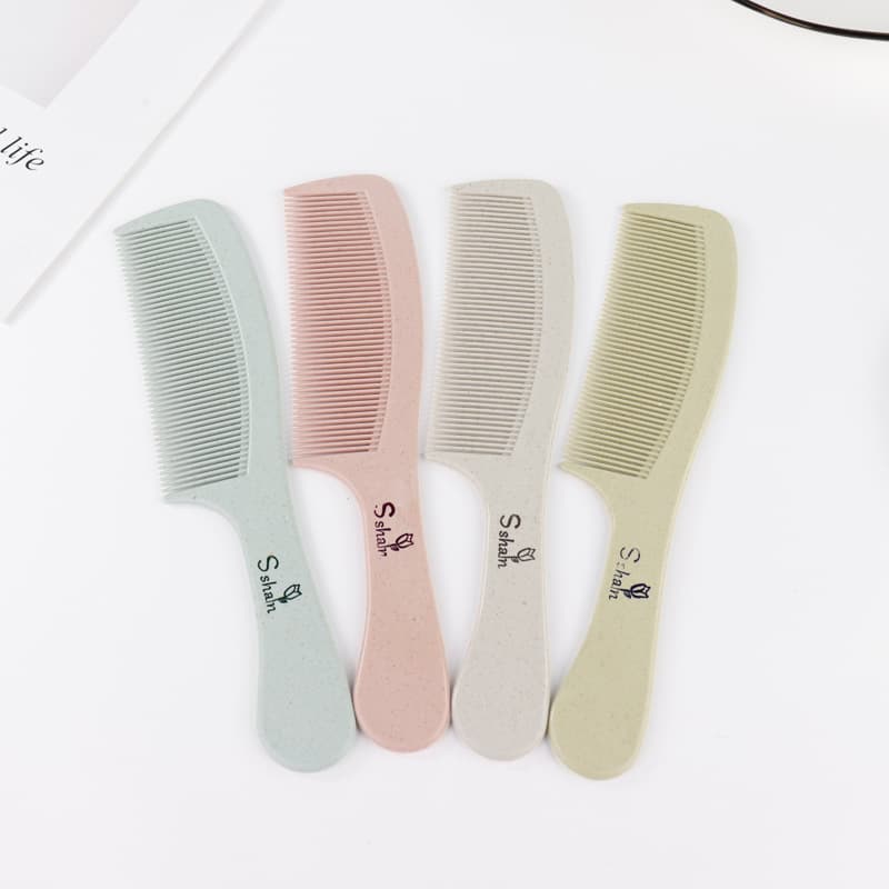 Manufacturer wholesale wheat straw comb pointed tail comb hair smoothing comb plastic hairdressing comb anti-hair loss smooth non-pulling hair care 3