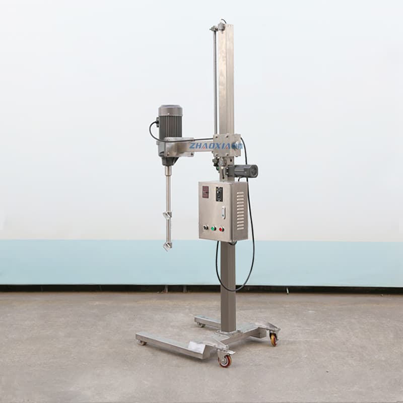 Laboratory small electric lifting mixer emulsifier 316L sanitary stainless steel high-speed dispersing mixer 3