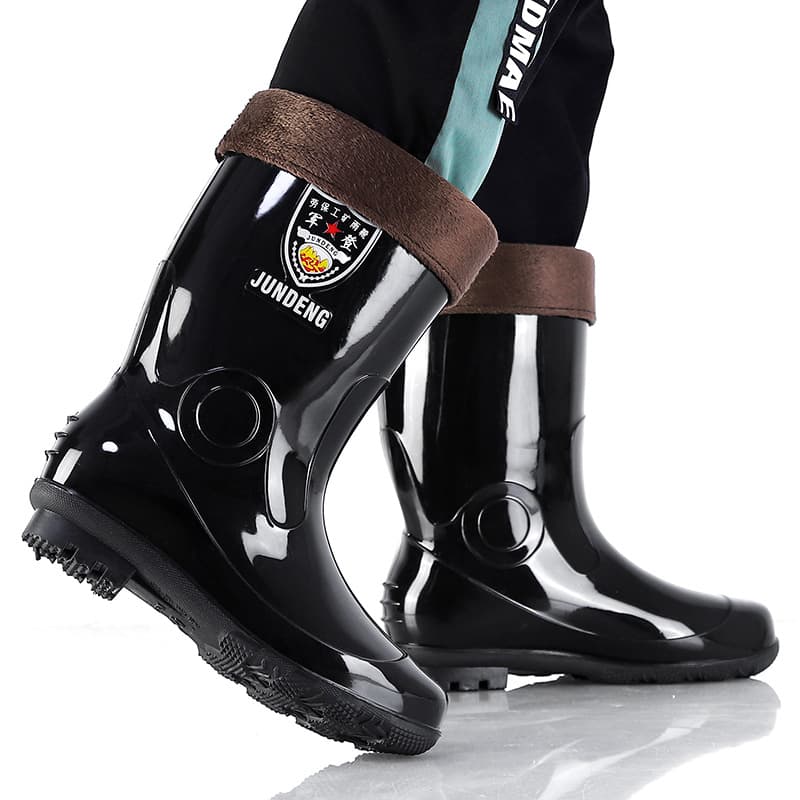Large -size male high rain boots in the middle of rain boots short water shoe shoes, rubber boots 45 46 47 48 49 50 51 yards 3