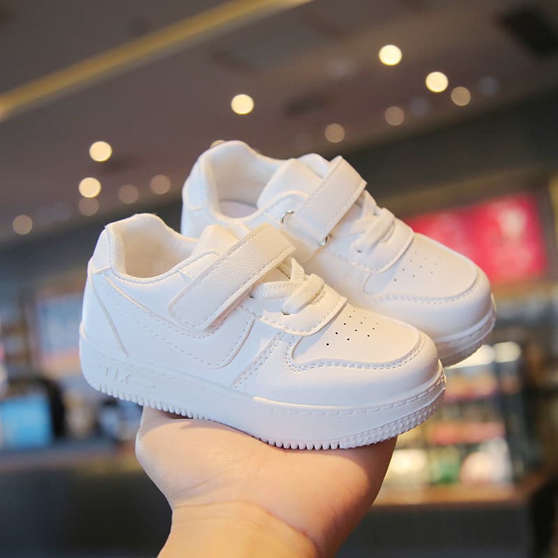 Children's sports breathable white shoes for men and women, Spring/Fall 2026 model, soft sole 3