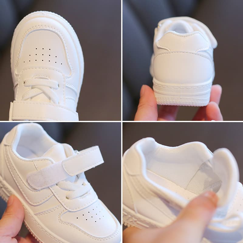Children's sports breathable white shoes for men and women, Spring/Fall 2026 model, soft sole 4