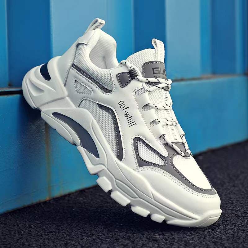 Cross-border men's shoes, lightweight and versatile, new men's sports shoes, low-cut contrasting color dad shoes, breathable Korean running shoes 3