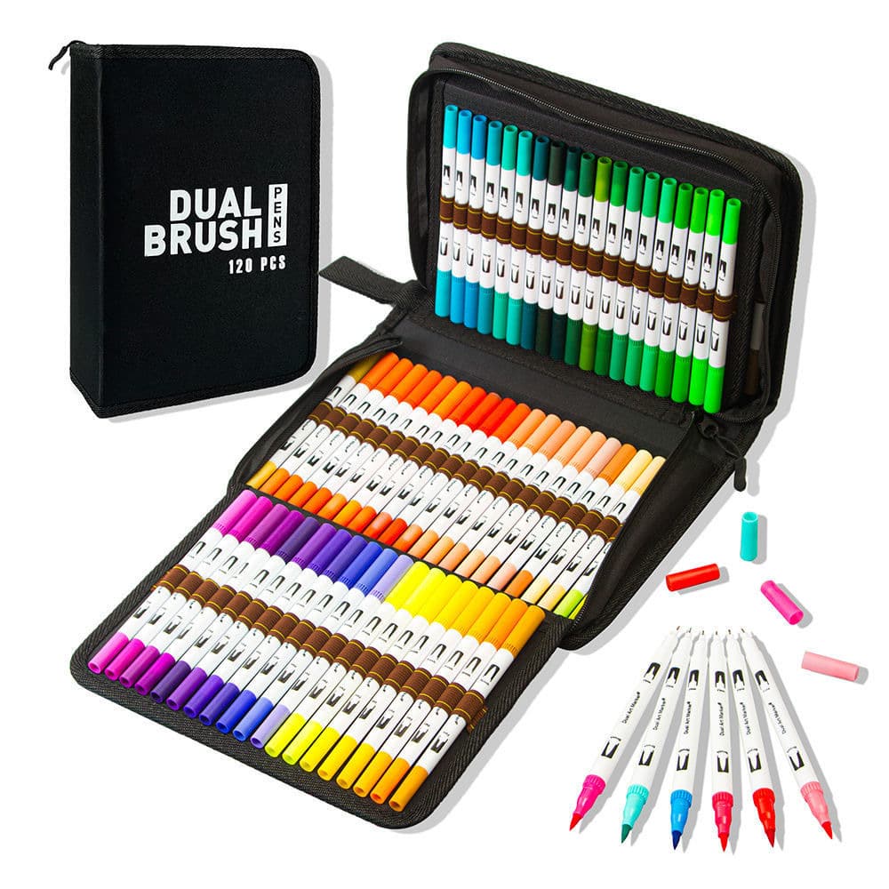 Double-sided watercolour, crayons, art children's set, 120 colors, 72 colors, 60 colors 4