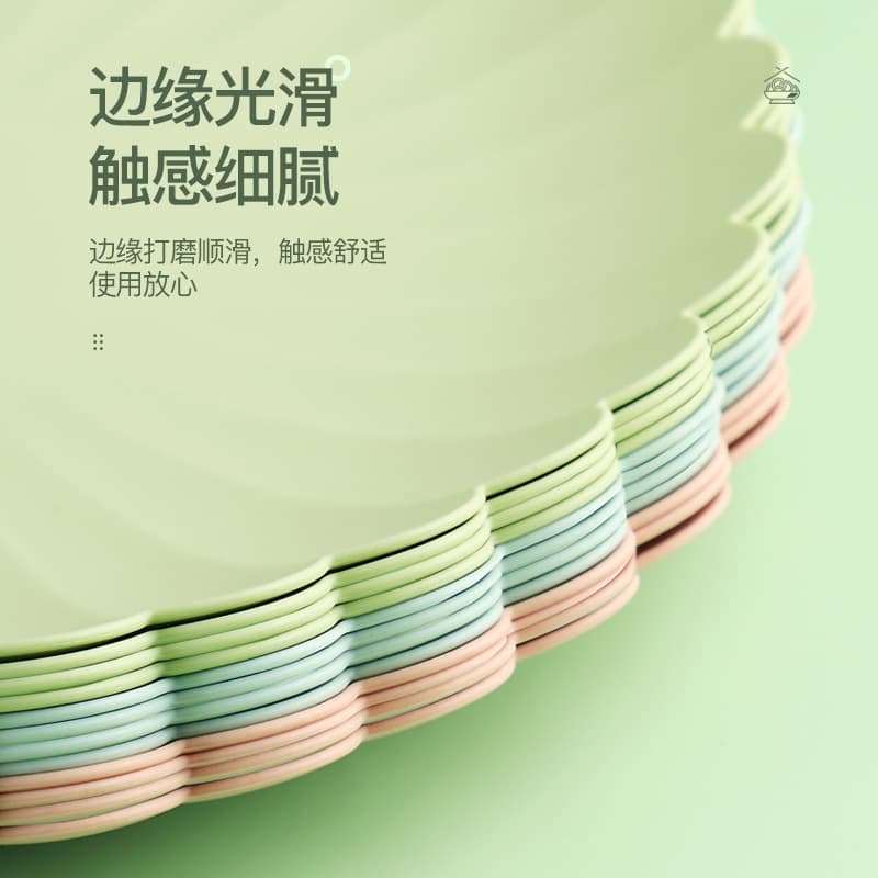 Ins style meal plate high appearance lace plate cute snack plate cake plate dessert plate pasta dessert plate PP plate platter 3