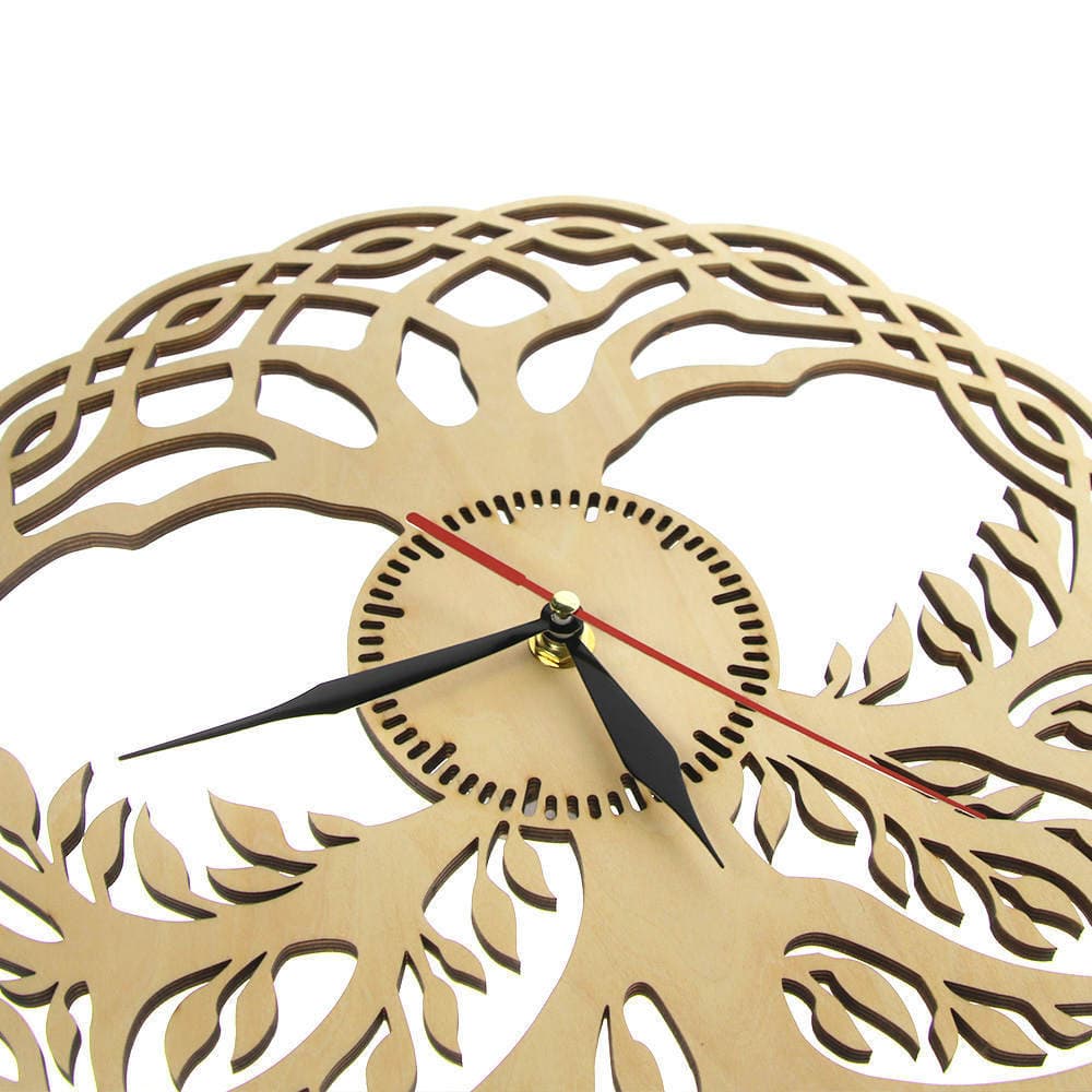 Wooden wall clock medieval tree of life fashion creative wooden wall clock modern wall decoration wall clock 3