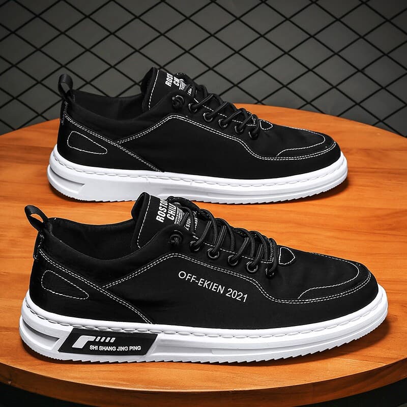 Men's 2025 new ice silk canvas shoes versatile soft sole casual sports men's shoes Korean style breathable board shoes 3