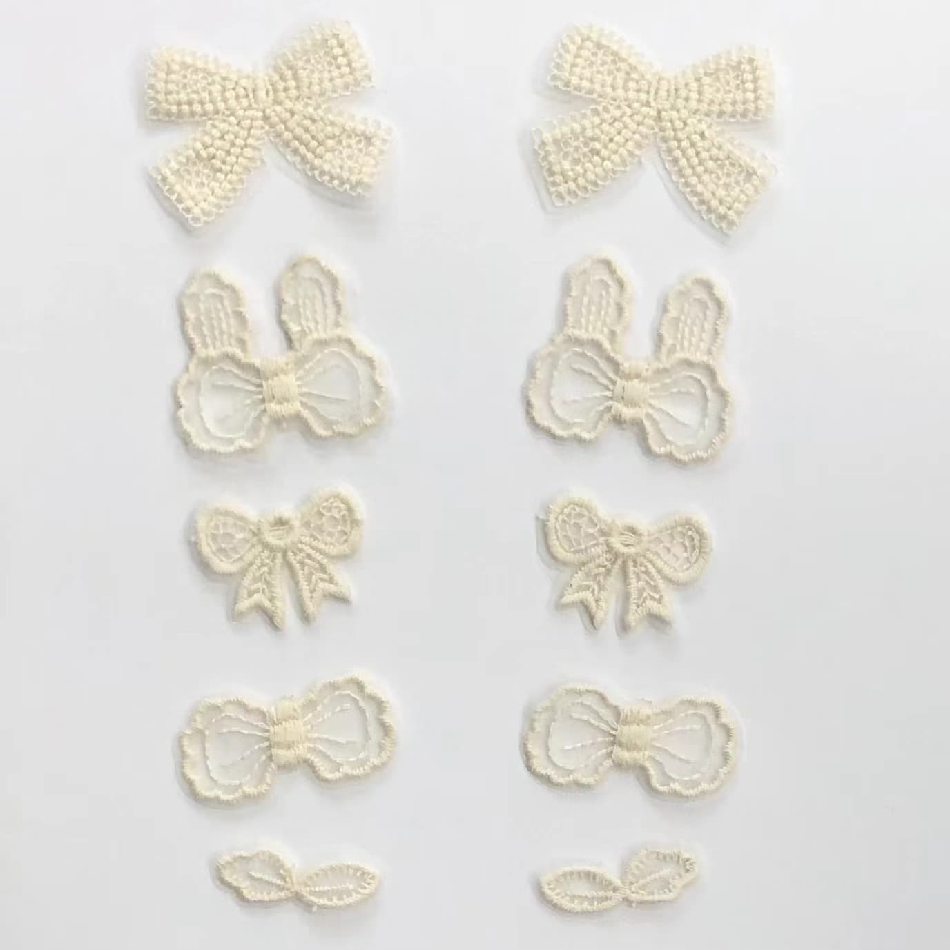 Bow tie, cute accessories, with embroidery, Korean style, children's clothing, DIY