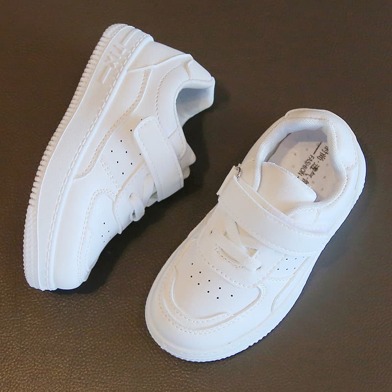 Children's white sneakers for men and women, Spring/Fall 2026 model, soft sole 2