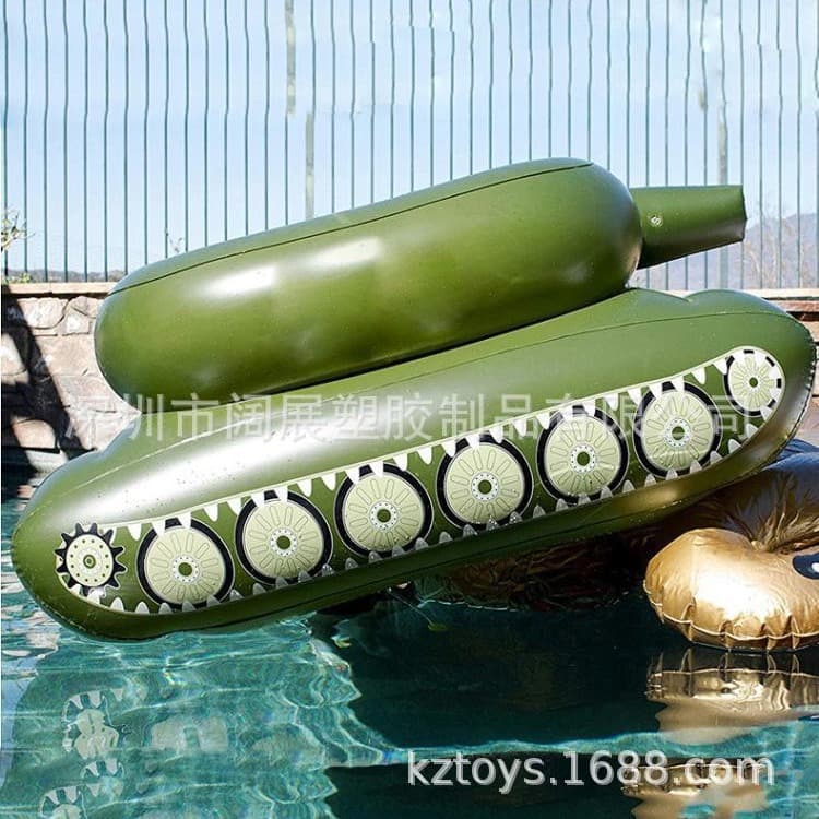 Inflatable toy play in water for adults, tank, swimming ring, motorcycle 3