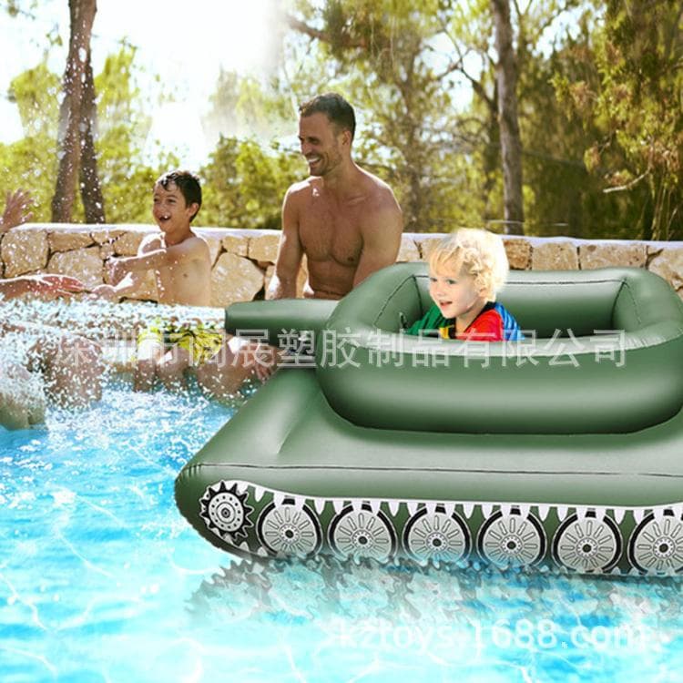 Inflatable toy play in water for adults, tank, swimming ring, motorcycle 4