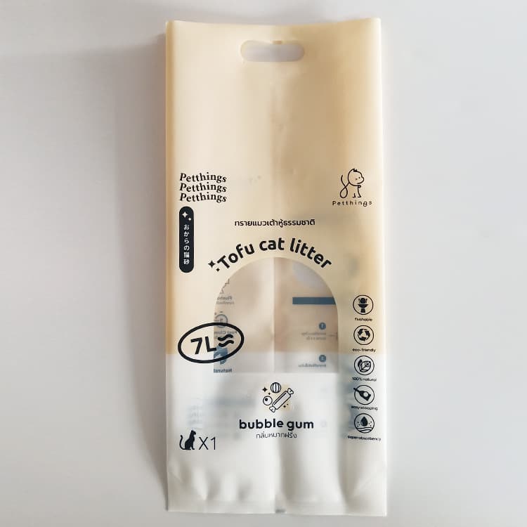 Manufacturer's spot tofu cat litter bag plastic cat litter packaging bag 6 liter vacuum brick bag cat small packaging food grade 4