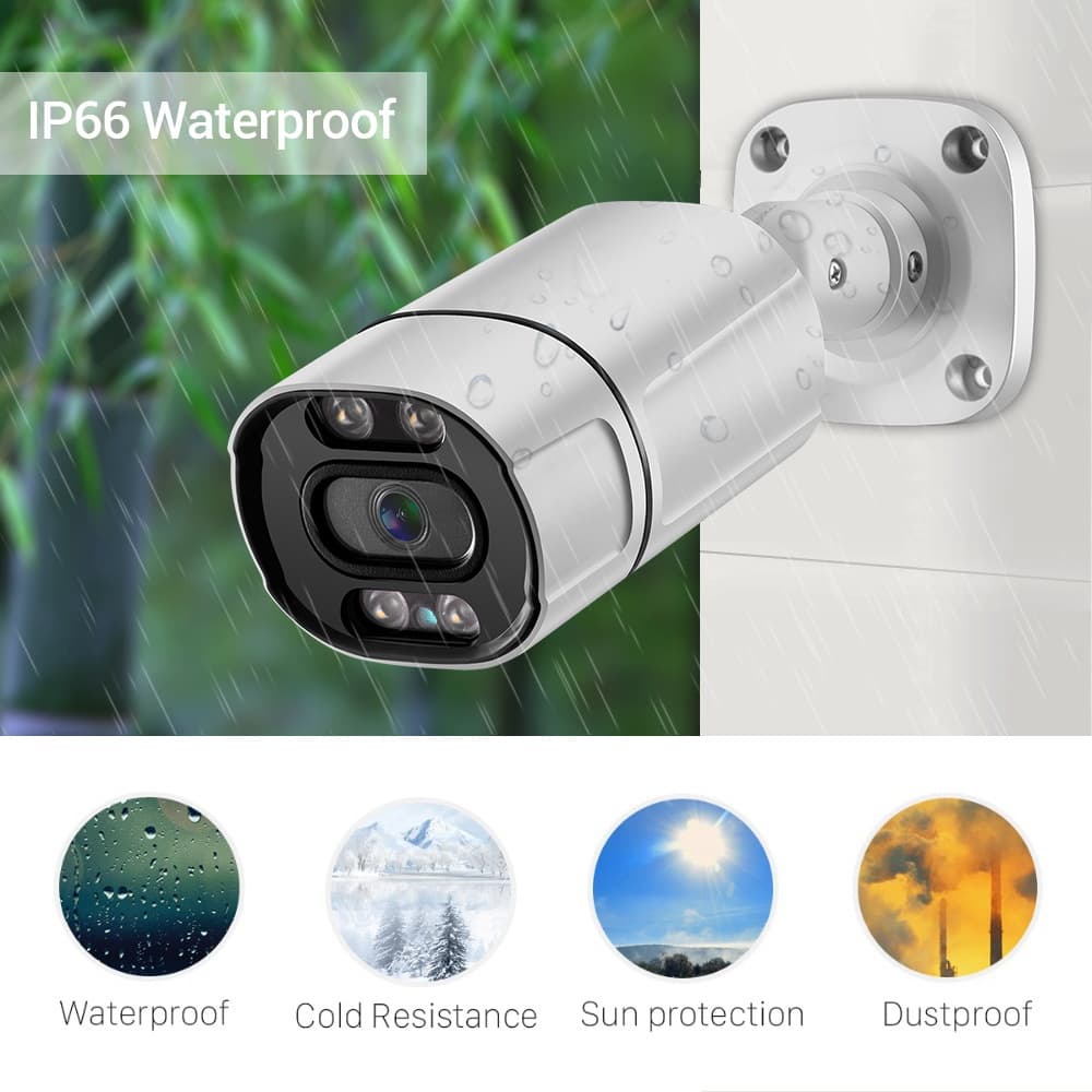 Acarte 8MP 4K Full Color POE CCTV Camera Kit 3