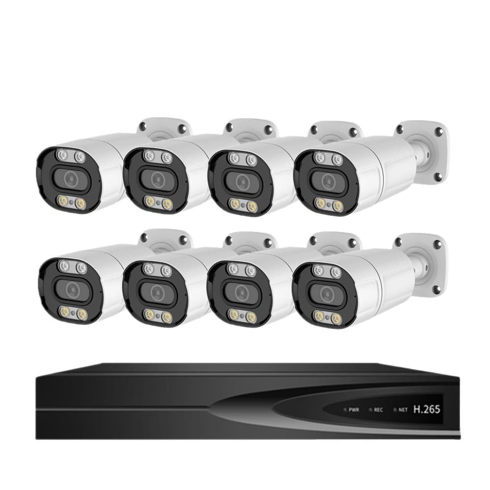 Acarte 8MP 4K Full Color POE CCTV Camera Kit 5