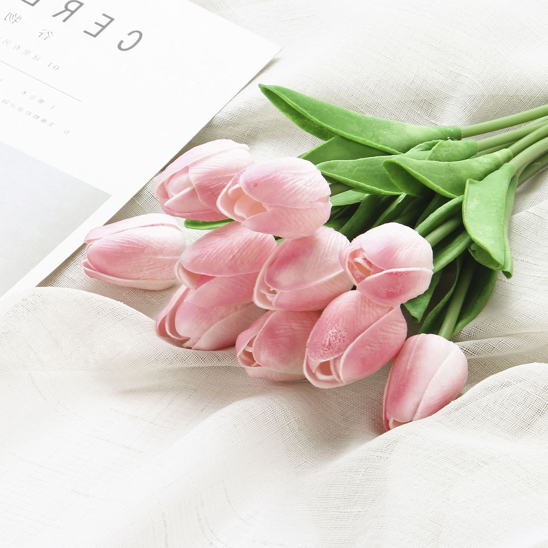 Artificial Mini Tulip Simulation Flowers Decorative Bouquet 3