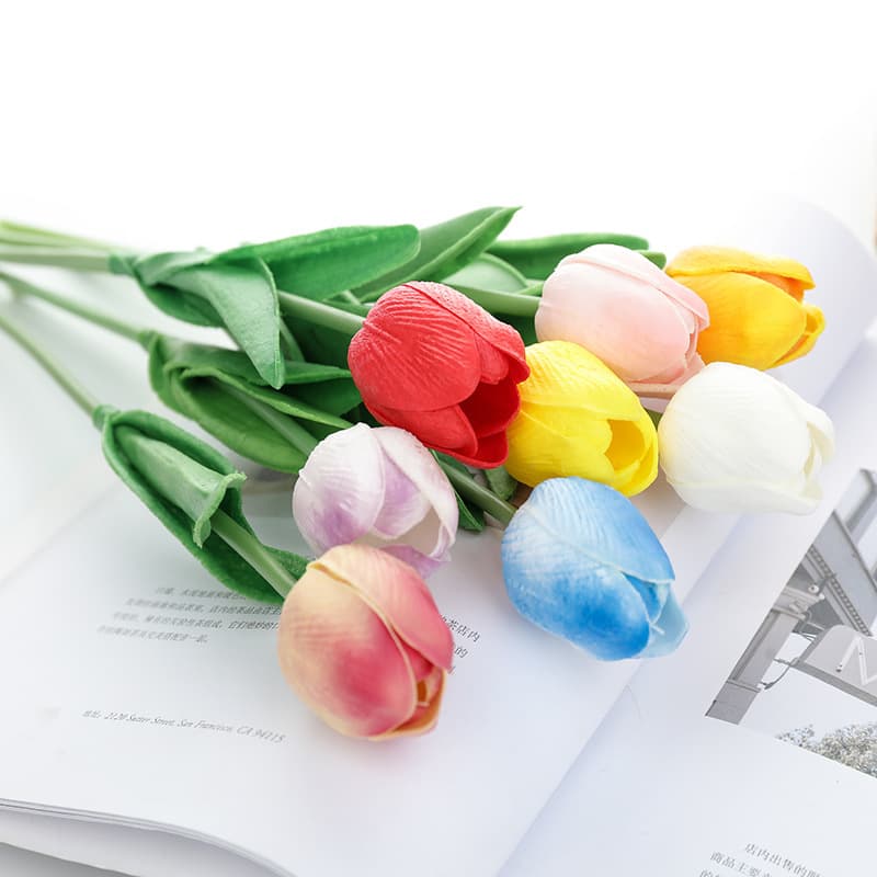 Artificial Mini Tulip Simulation Flowers Decorative Bouquet 1