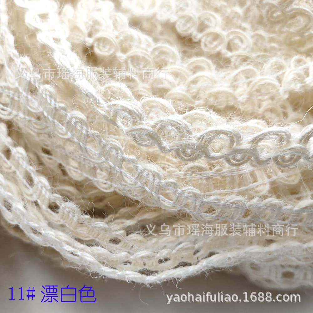 Factory sells hemp rope border woven woven hemp ropes to decorate retro decoration crafts and weave flat mochi 3