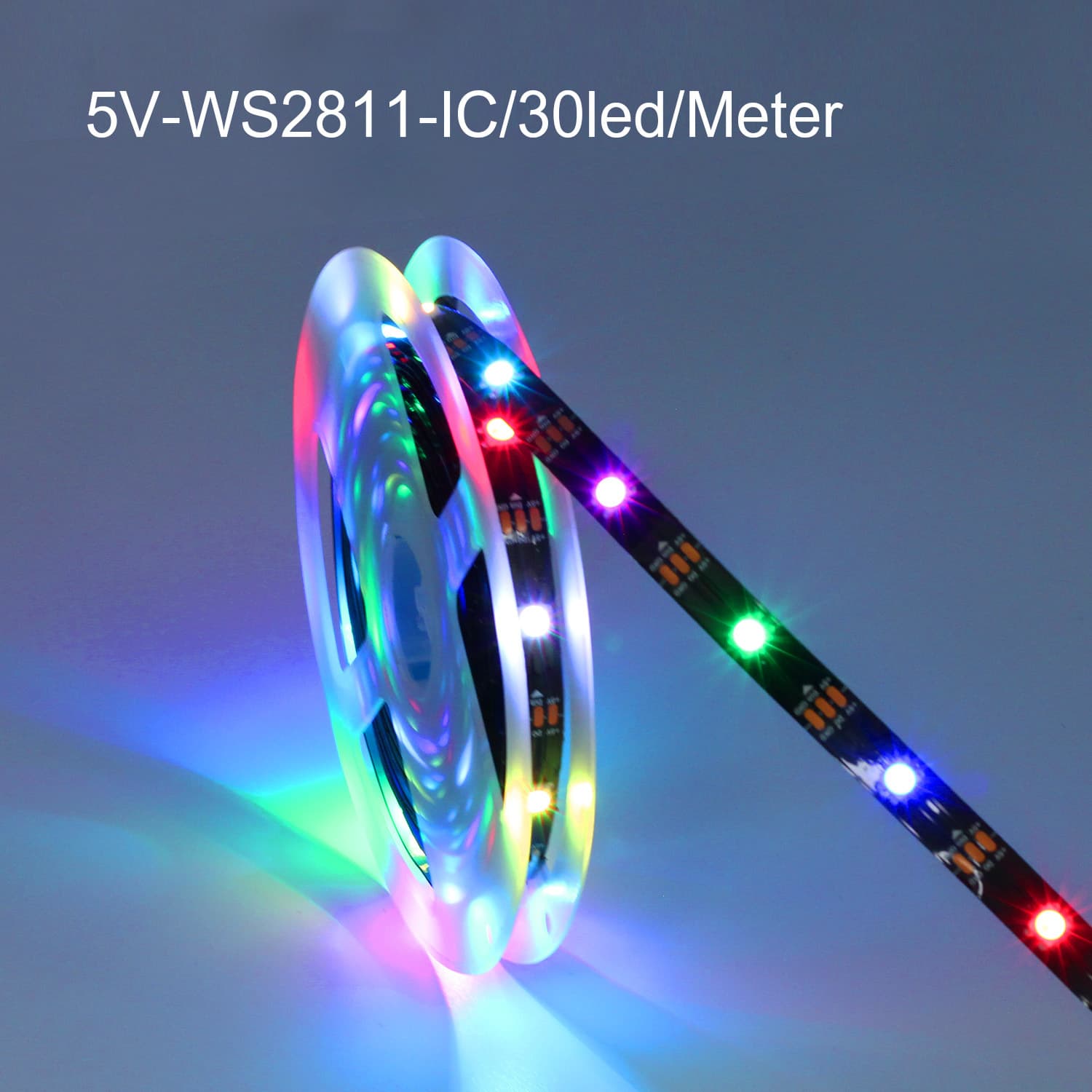 5V low voltage horse racing light box running water lamp with ws2812 fantasy light strip three lines 3