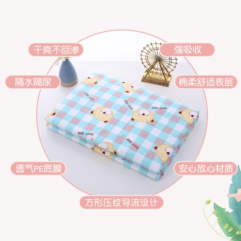 The urine pads are waterproof can wash large pure cotton beds on the cotton bed to care for mats. Auntie cushion adult menstrual pad 4
