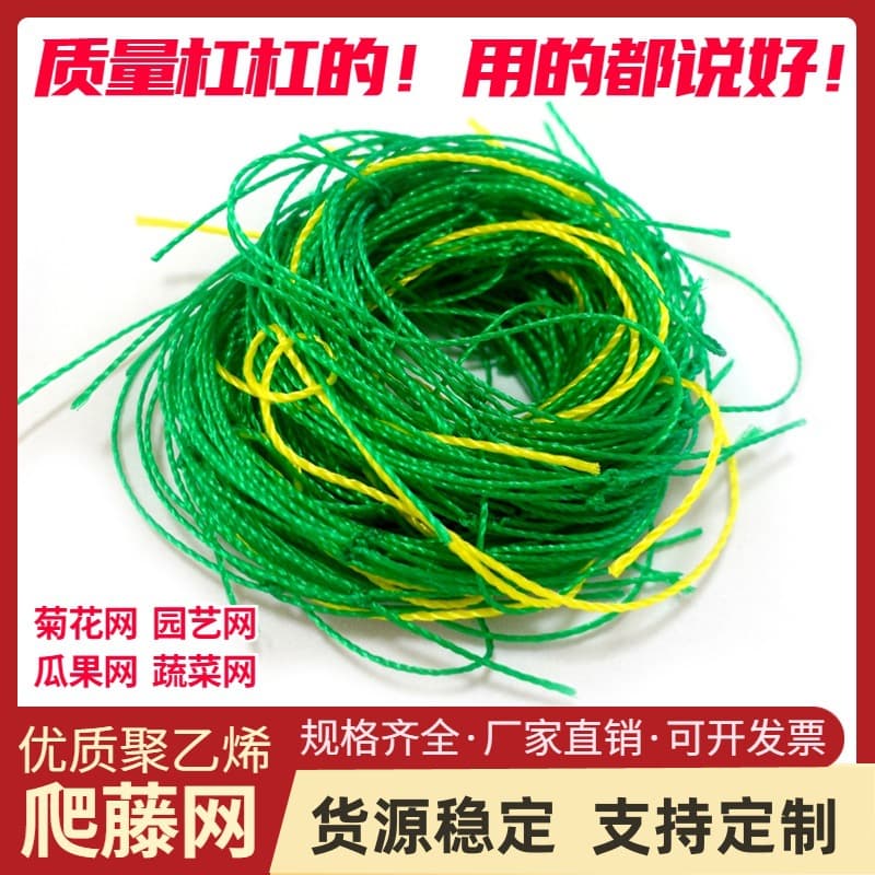 Plant climbing vine net green gardener network flower grid network bracket network chrysanthemum celery celery lily anti -wind resistance network 3