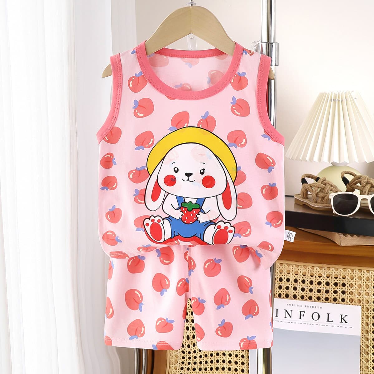Summer children's vest, cotton set, short sleeve T-shirt for boys sleevless, shorts, trousers, lifting effect 3