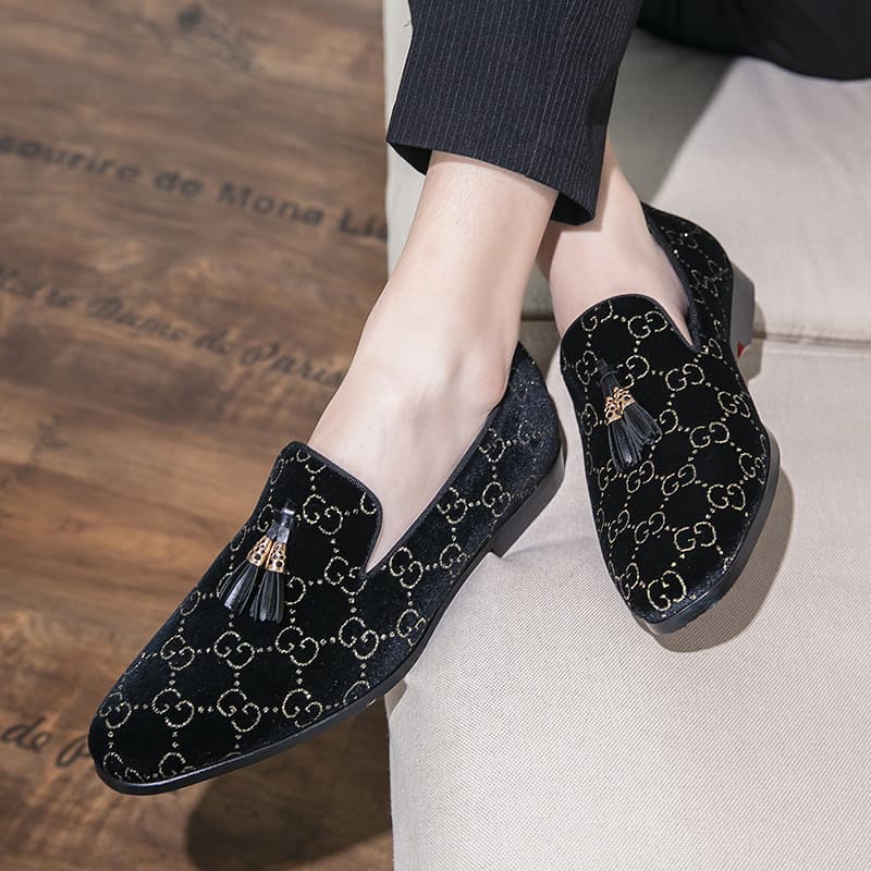 Trend shoes all-season English style, casual big slip-ons, 2022, plus size, Korean style 1