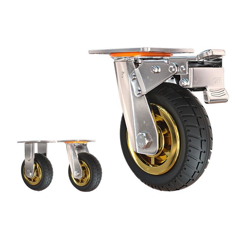 Universal rubber heavy flatbed truck, brake, wheel 5