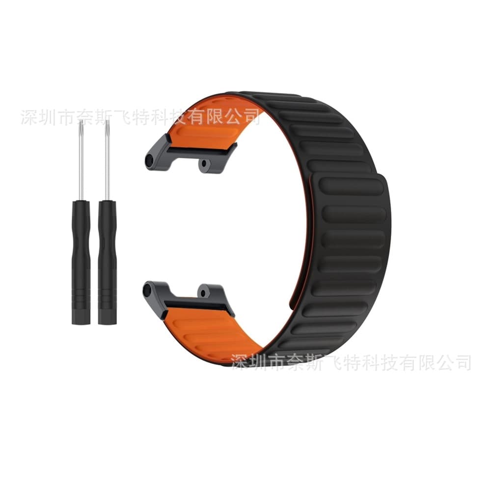 Suitable for Huami Amazfit T-Rex/ T-Rex Pro Silicone Silicone Powerful Magnetic Magnett Belt 4