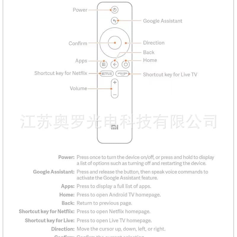 Suitable for Xiaomi TV Bluetooth Voice remote control MI BOX S MEM set-top box XMRM-006 English International Version 3