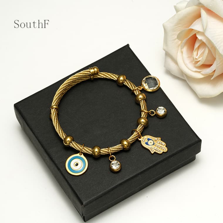 (Cross-border trading), fashionable universal bracelet stainless steel, steel wire 3