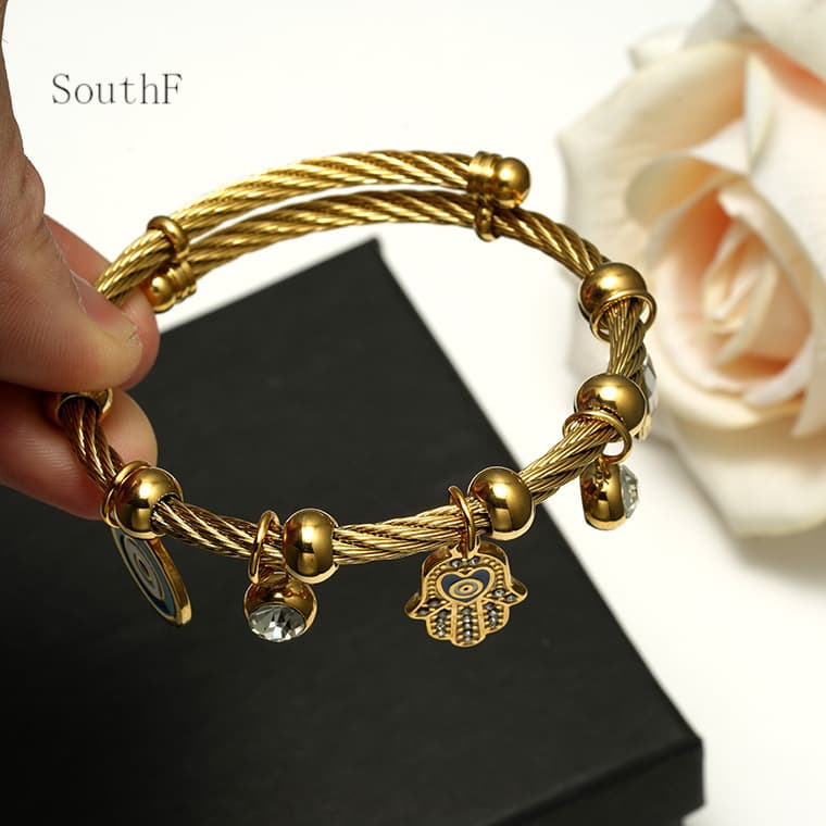 (Cross-border trading), fashionable universal bracelet stainless steel, steel wire 4
