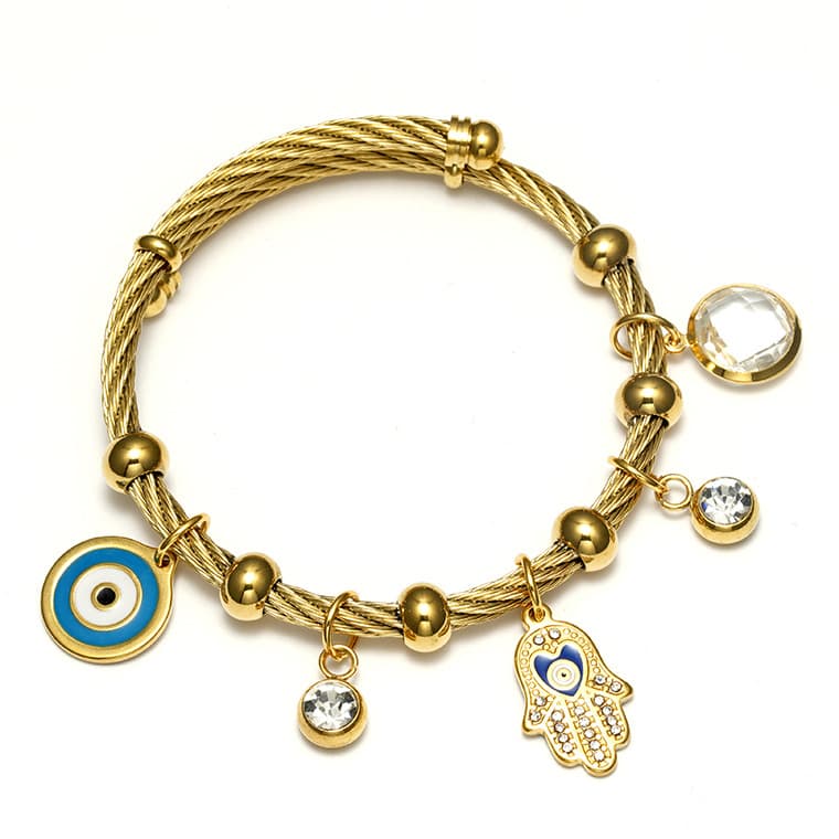 (Cross-border trading), fashionable universal bracelet stainless steel, steel wire 5