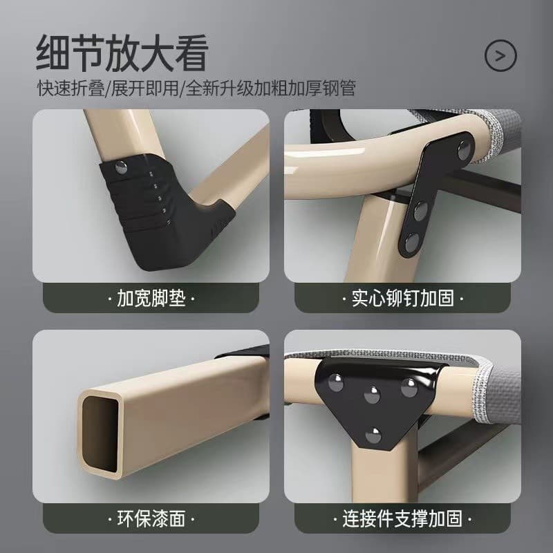 Folding sheet, single lunch break bed, office nap artifact, simple household portable recliner, hospital accompanying bed 4