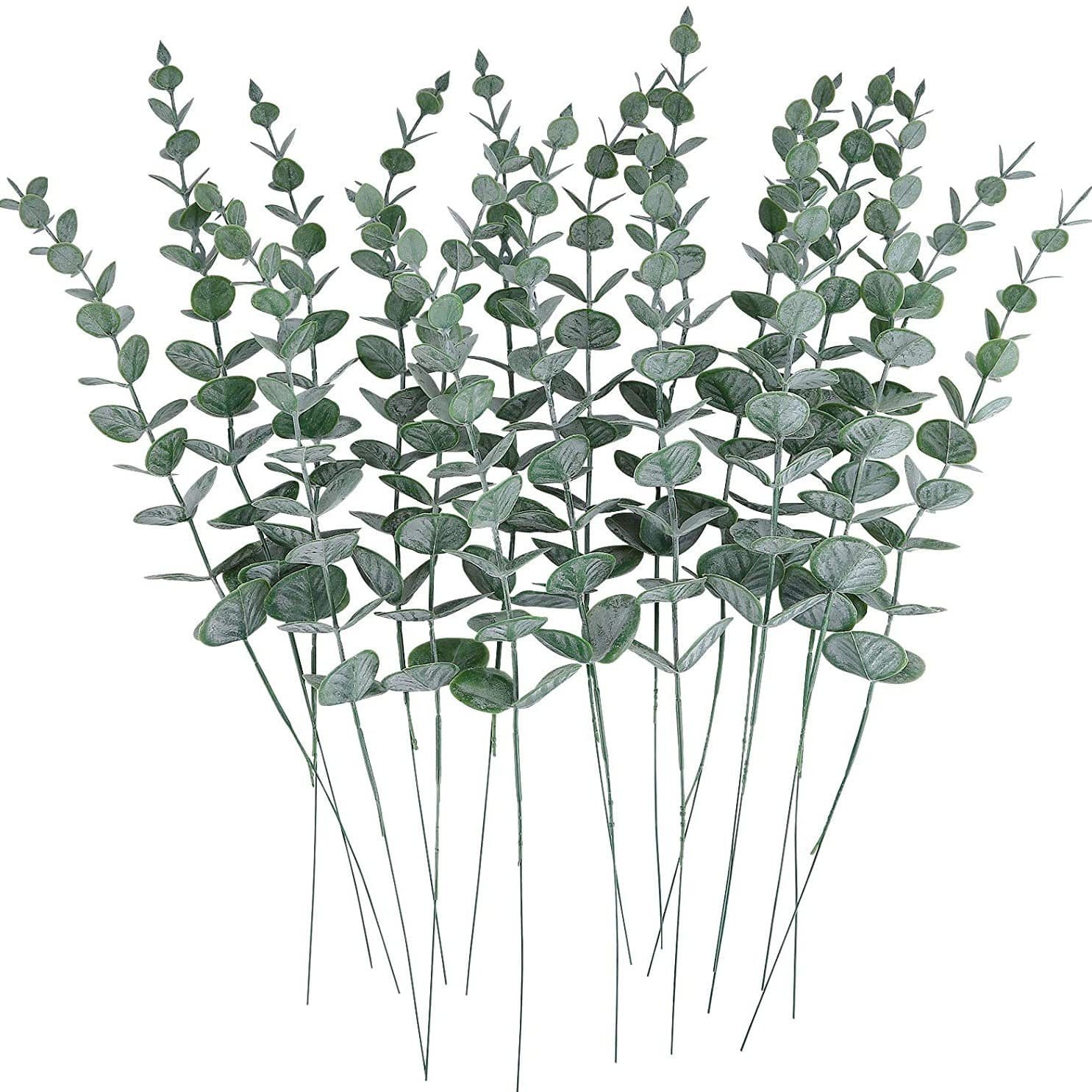 Simulated green plants plastic home cross-border single eucalyptus props plants artificial flowers flower arrangements bouquets decoration wholesale 1