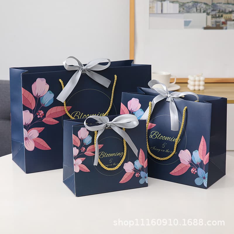 Summer linen bag for St. Valentine's Day, flowered, Birthday gift, with your logo imprint 3