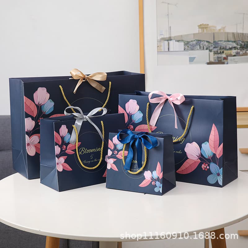 Summer linen bag for St. Valentine's Day, flowered, Birthday gift, with your logo imprint 1