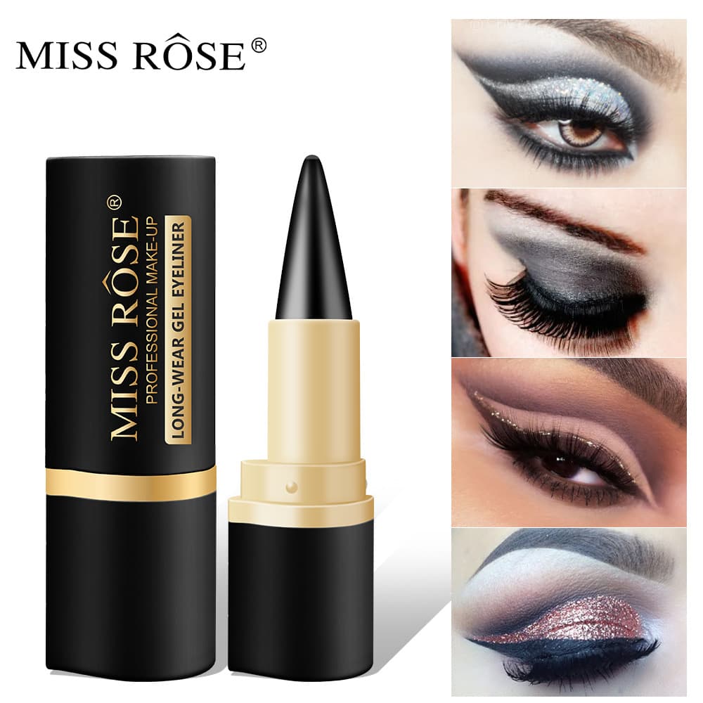 MISSROSE cross -border waterproof eyeliner Eyeliner matte quick -drying eyeliner single head rich eyeliner pens 3